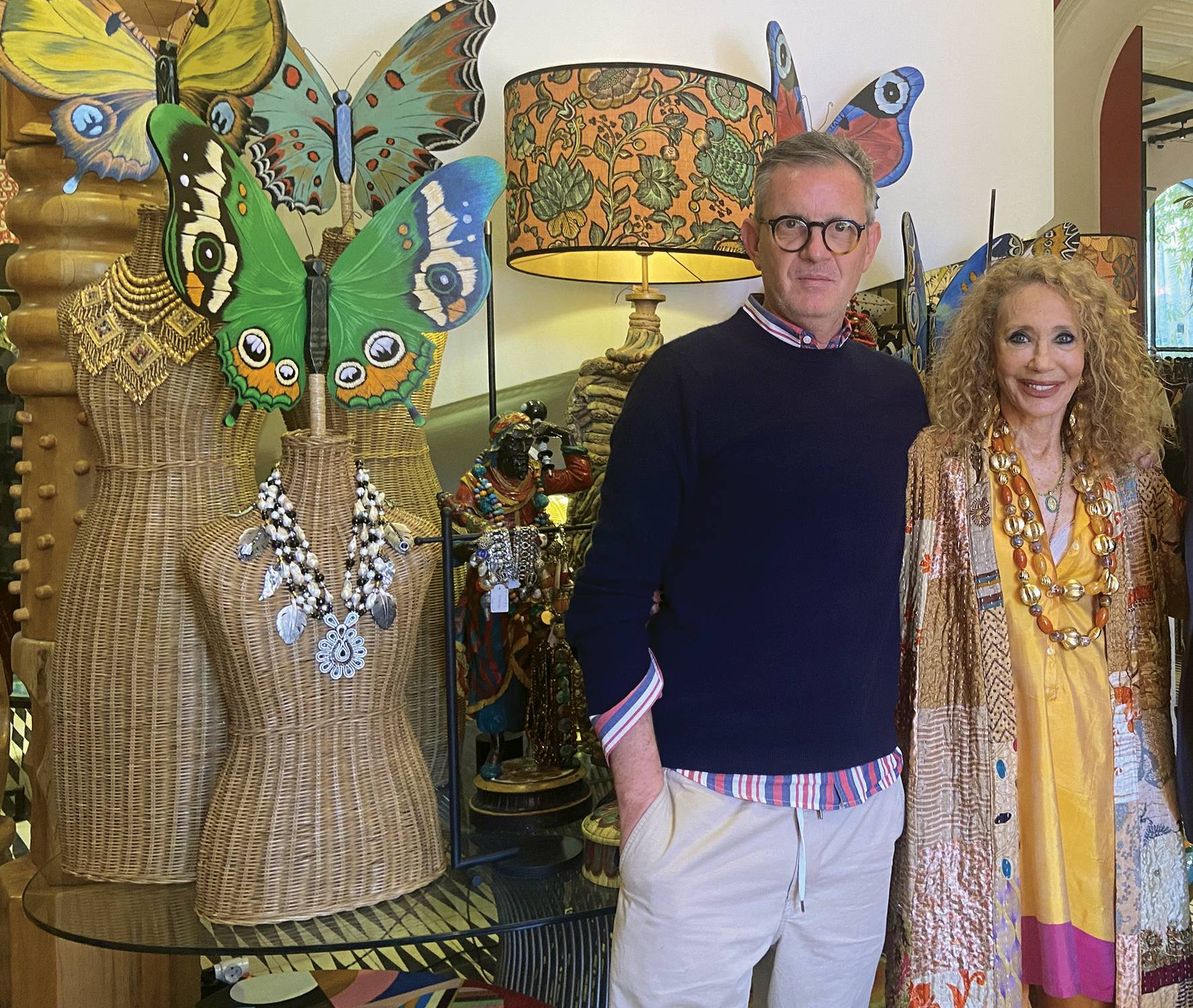 Yan Bodri et Marisa Berenson